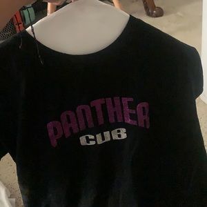 PANTHER CLUB CHEER BREST CANCER T-SHIRT